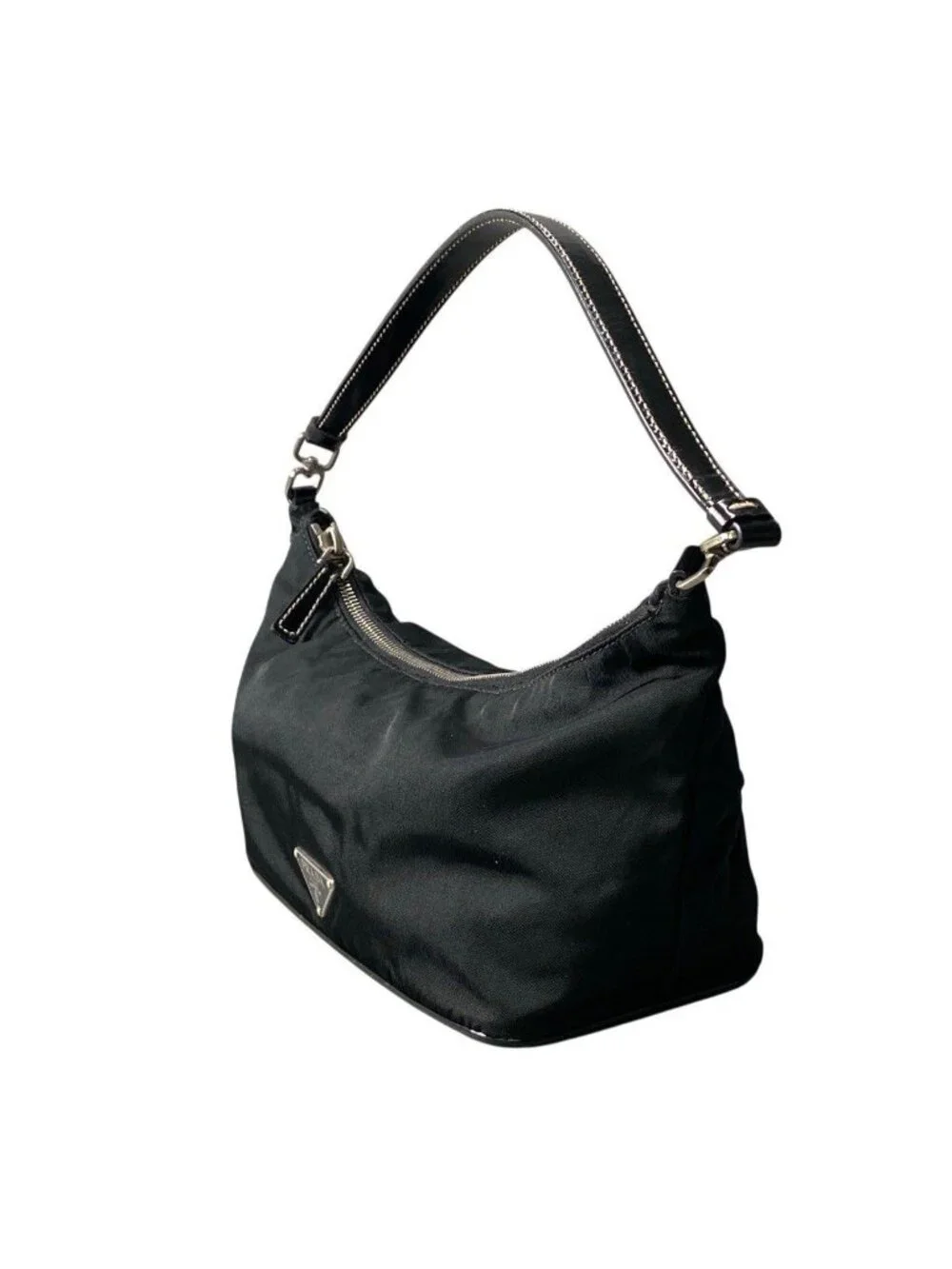 Prada Pouch Handbag Nylon Black